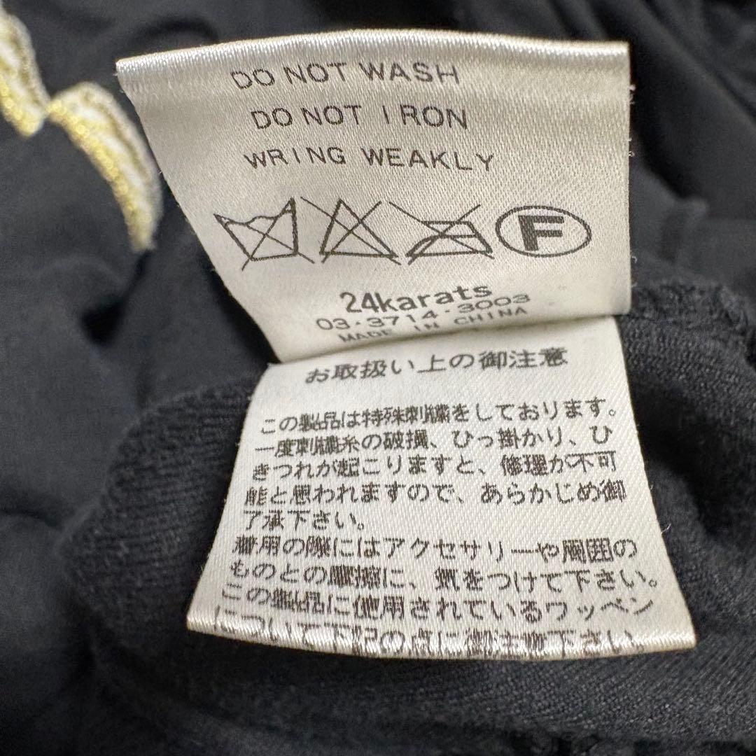 希少　24karats TRIBE OF GOLD ベロア刺繍 セットアップM
