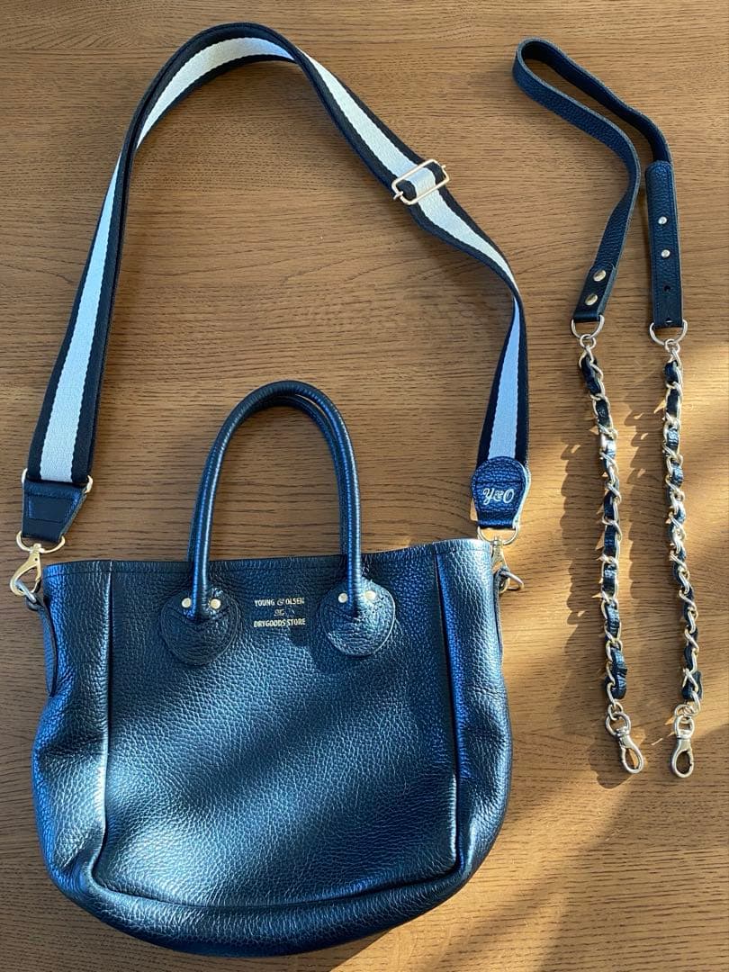ヤングアンドオルセン レザー 2wayショルダーバッグ