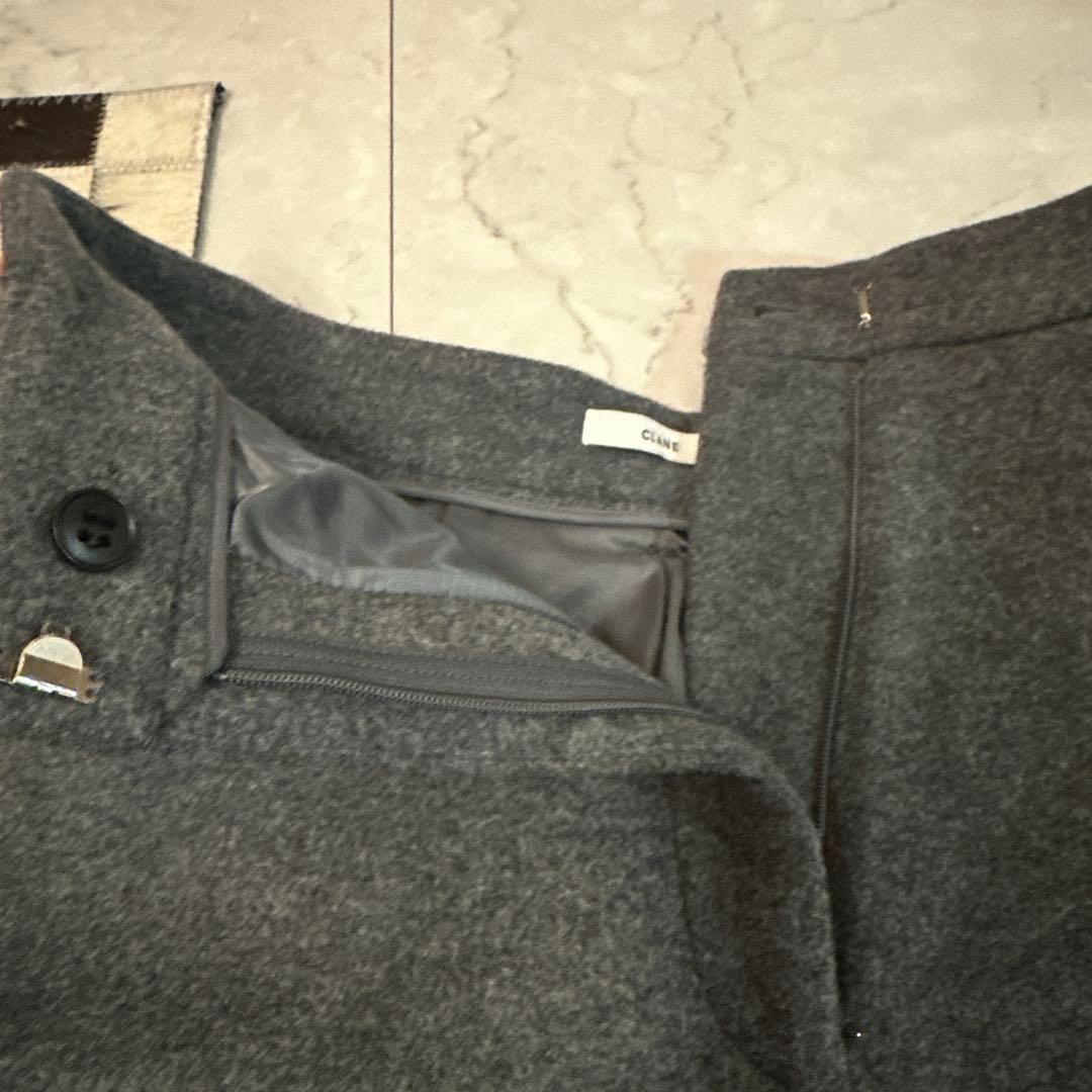 CLANE MELTON SHORT PANTS クラネ グレー 2 美品