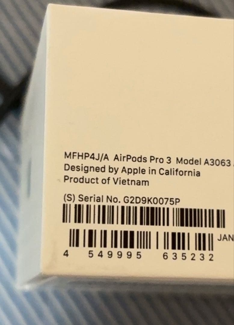 AirPods Pro 3 本体　箱あり