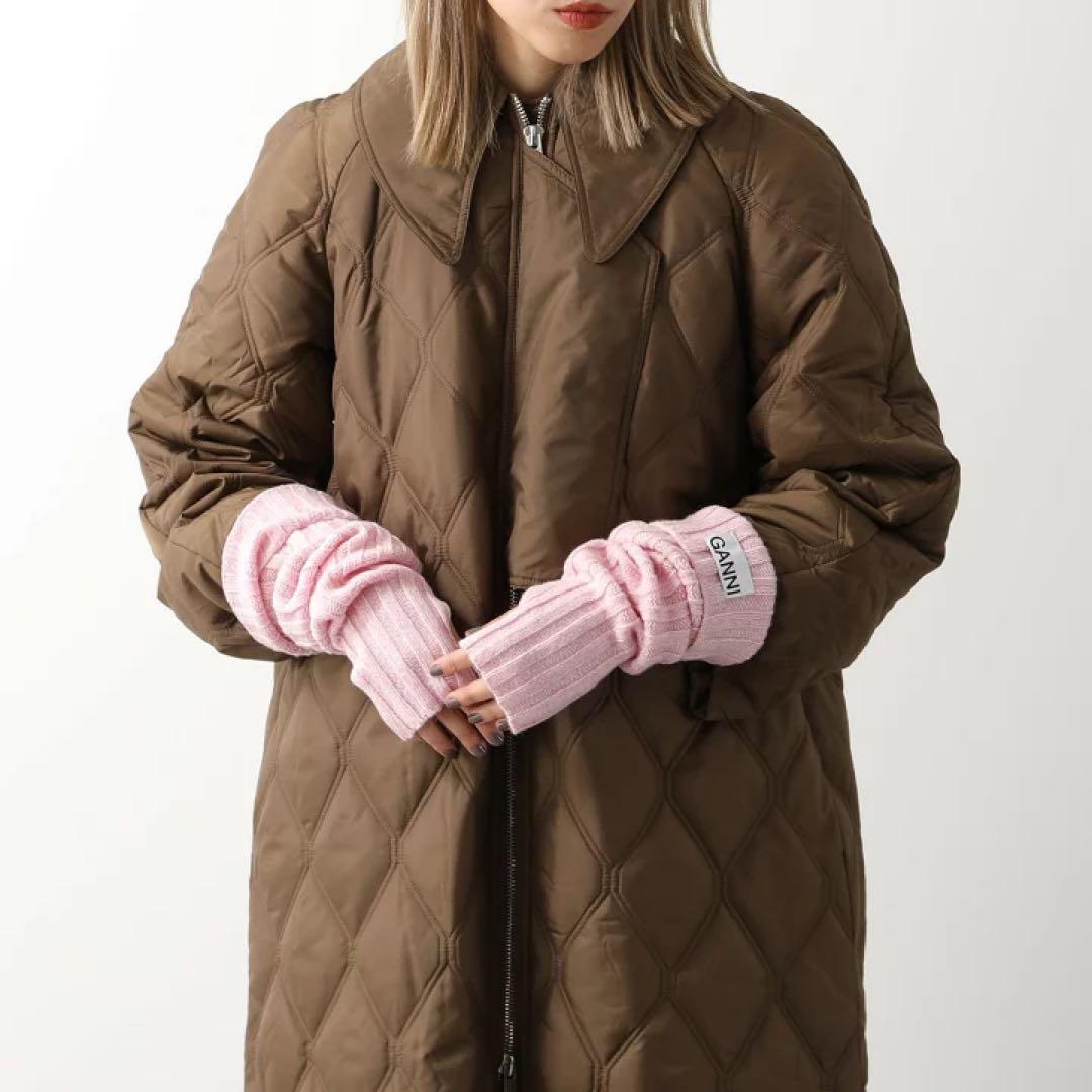 GANNI arm warmer pink 新品未使用タグ付き