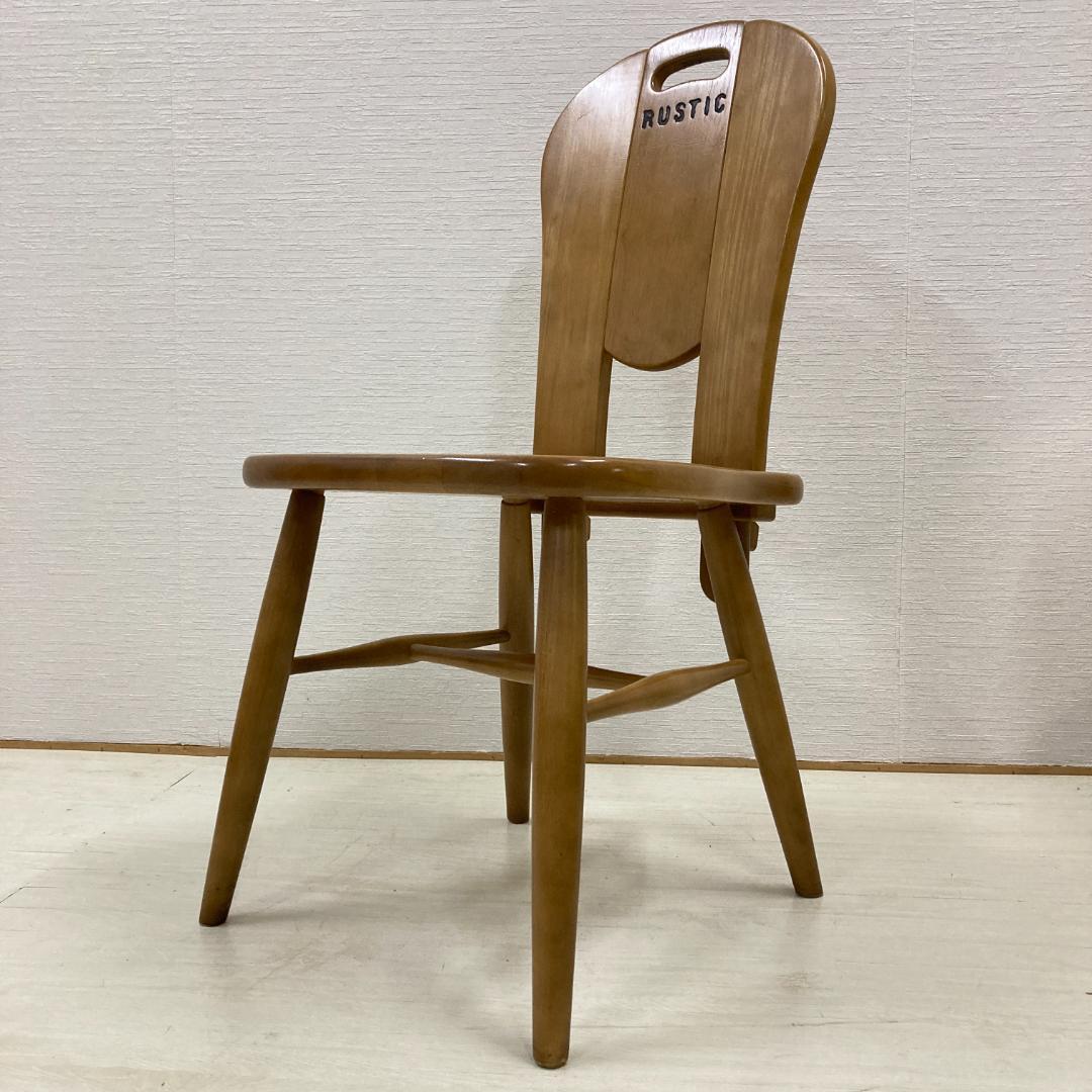 【カリモク】ルスティック　ダイニングチェア　２脚セット　椅子　カントリー A