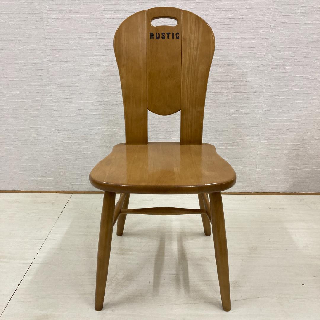 【カリモク】ルスティック　ダイニングチェア　２脚セット　椅子　カントリー A