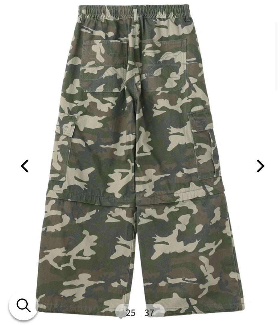 新品　エックスガール　X-girl WASHED 2WAY WIDE CARGO