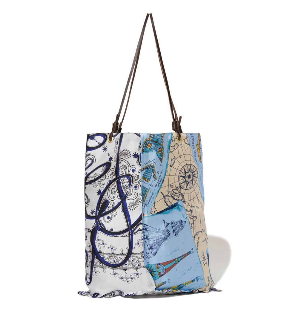 manipuri マニプリ　リバーシブルプリントトートバッグL