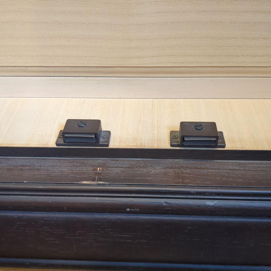 【BULL ROSE】和ダンス 七宝焼装飾取っ手 薔薇柄と多重框彫刻