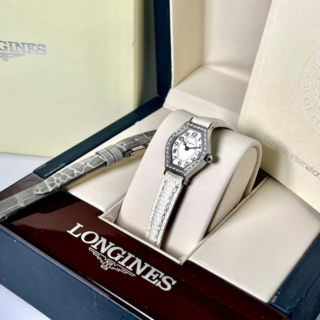 【極美品/稼働】ロンジン ラ・ヴィソント L5.184.0 ダイヤベゼル 腕時計