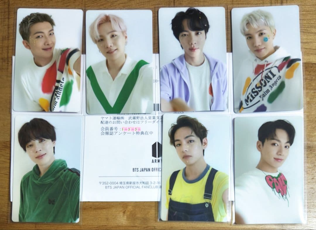 BTS 会報誌アンケート特典 トレカセット バラ売り可