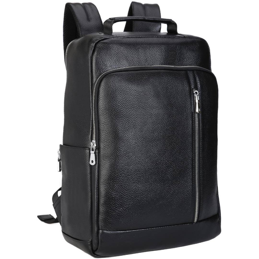 ブラック 雅革 リュック メンズ 本革 ビジネスリュック 大容量 防水 レザー