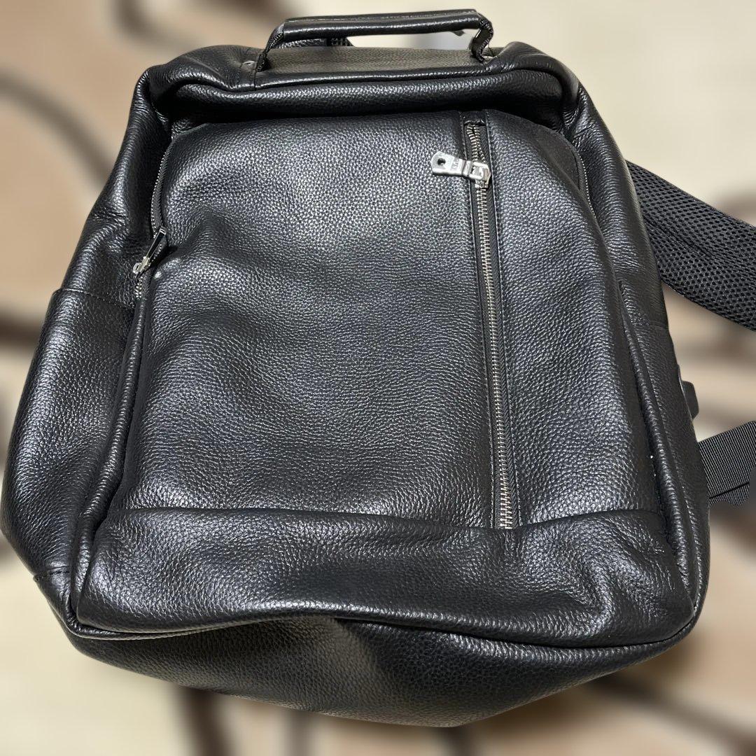 ブラック 雅革 リュック メンズ 本革 ビジネスリュック 大容量 防水 レザー