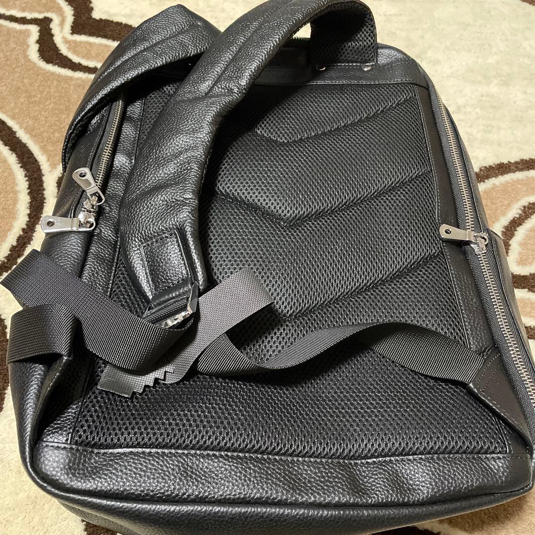 ブラック 雅革 リュック メンズ 本革 ビジネスリュック 大容量 防水 レザー