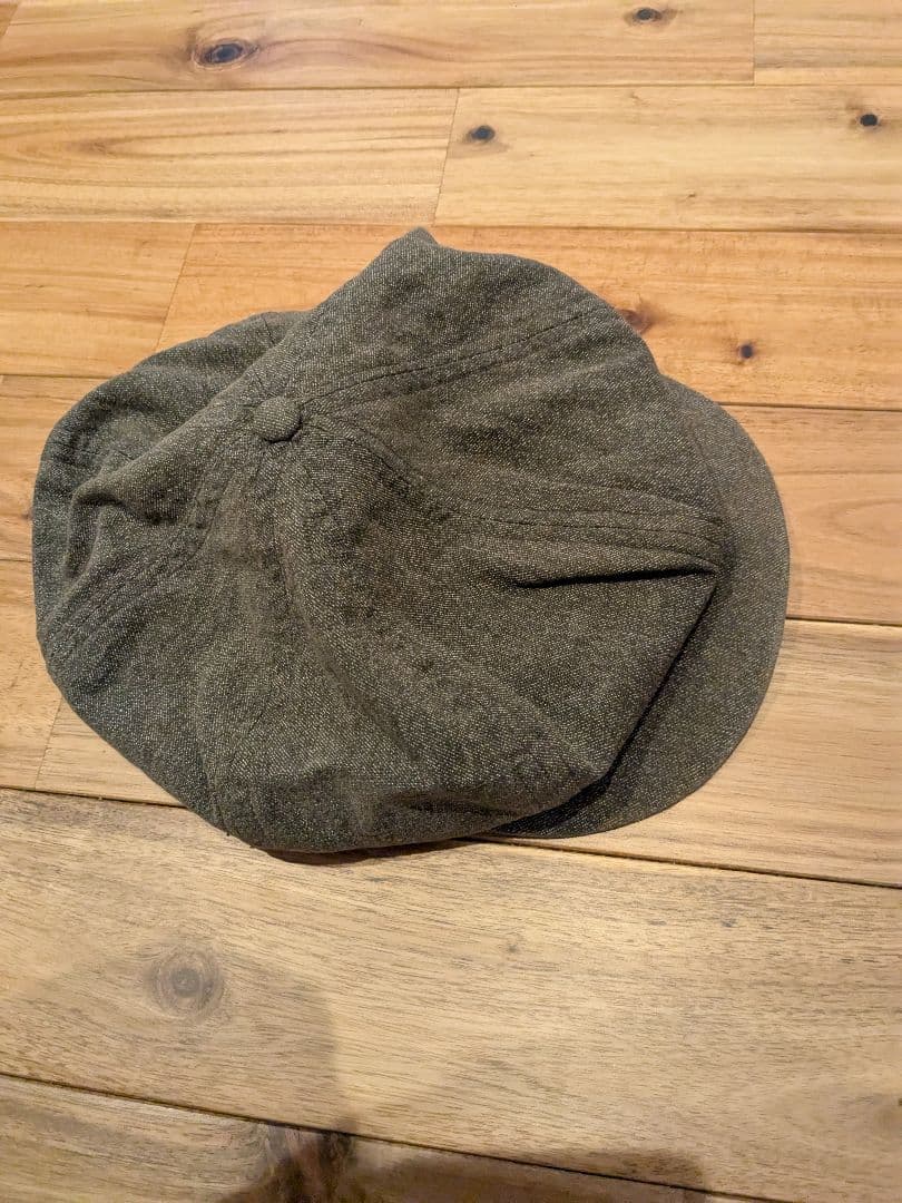 スペシャルビンテージ　黒　シャンブレー　ハンチング　キャップ