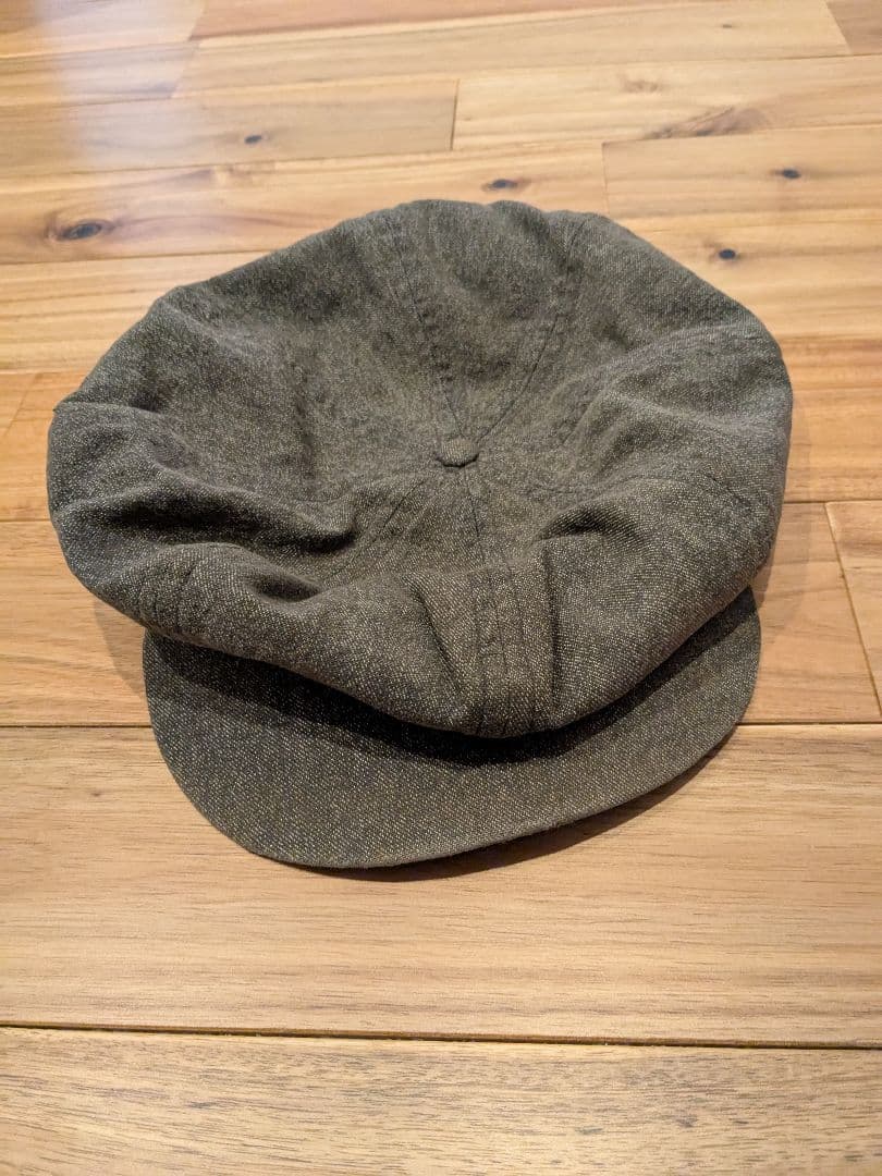 スペシャルビンテージ　黒　シャンブレー　ハンチング　キャップ