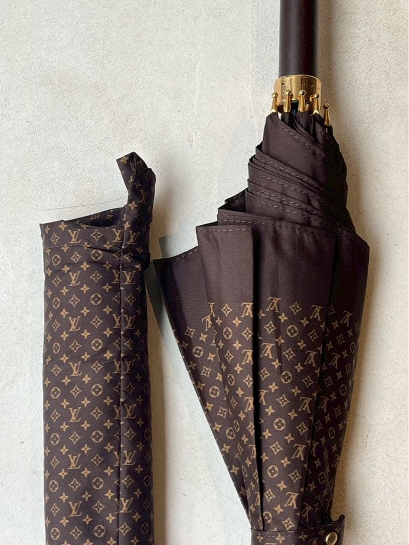 【試し使いのみ】LOUIS VUITTONモノグラム パラプルュイ ジブレ 傘