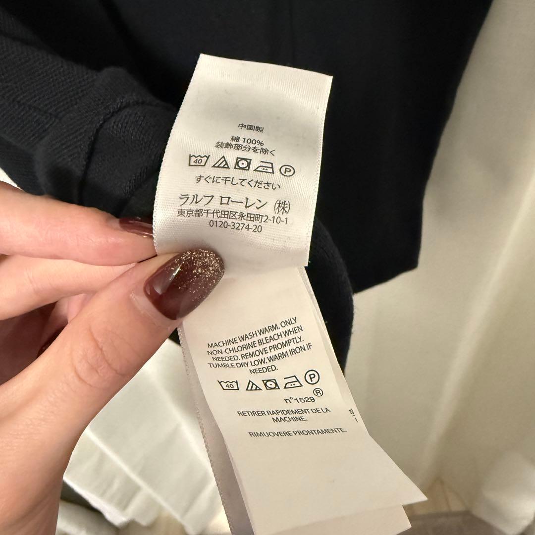 POLO ブラック ポロシャツ LAS VEGAS ビッグポニー M