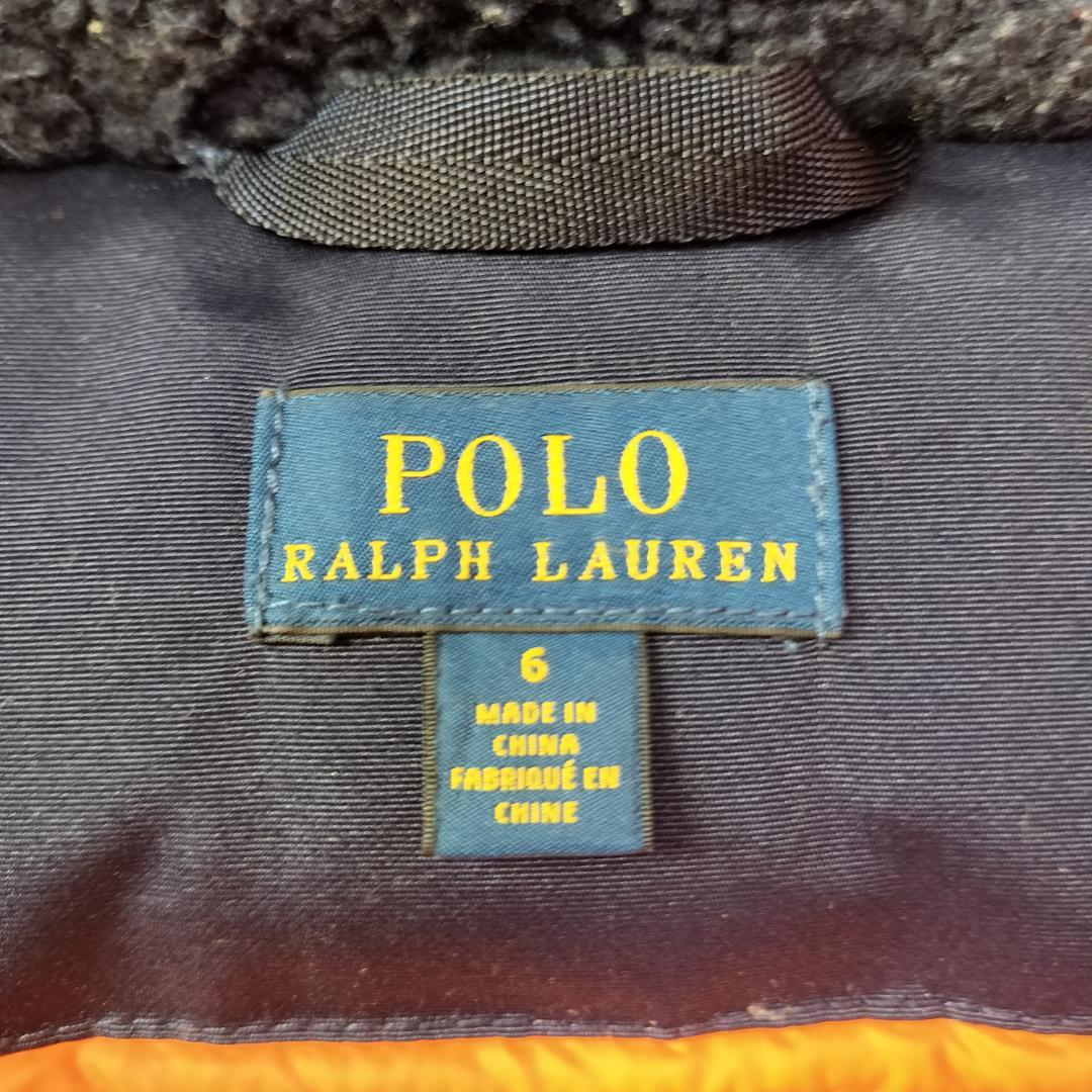 美品✨️ポロラルフローレン ダウンジャケット6サイズ 120相当 ファー フード
