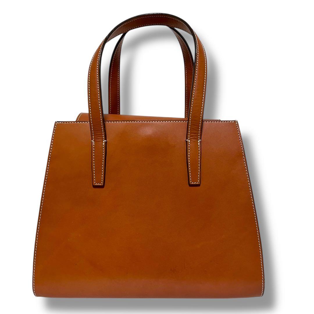 美品 ソメスサドル トートバッグ レザー 本革 ブラウン フラップ