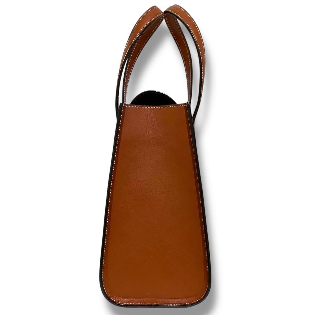 美品 ソメスサドル トートバッグ レザー 本革 ブラウン フラップ