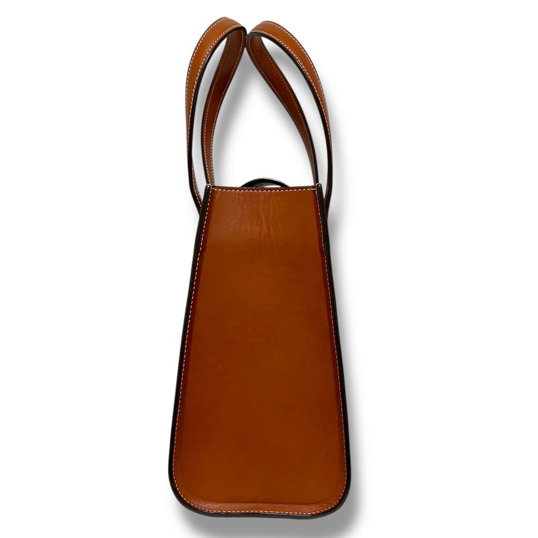 美品 ソメスサドル トートバッグ レザー 本革 ブラウン フラップ