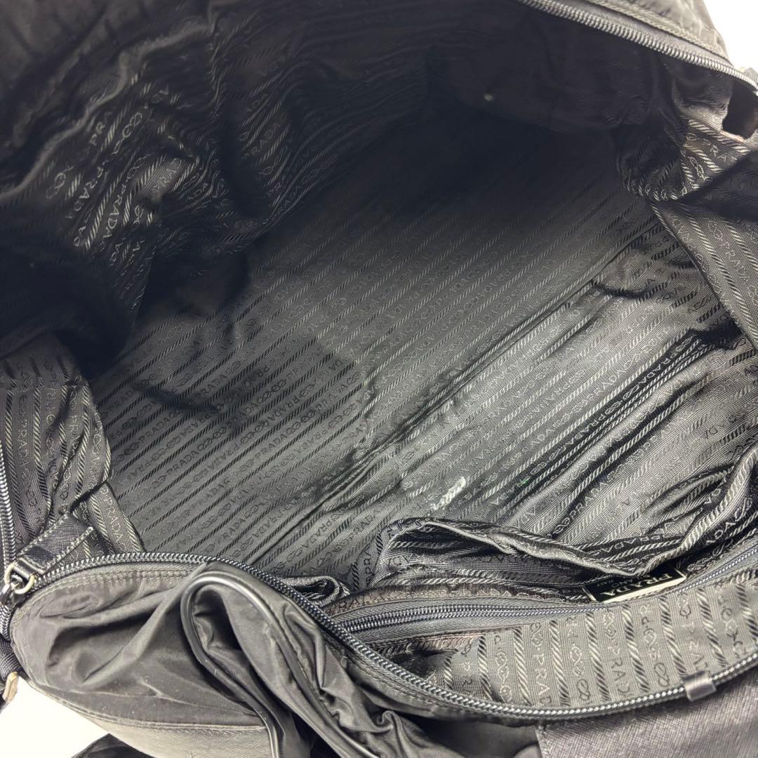 PRADA ボストンバッグ 2way ブラック 三角ロゴ テスートナイロン