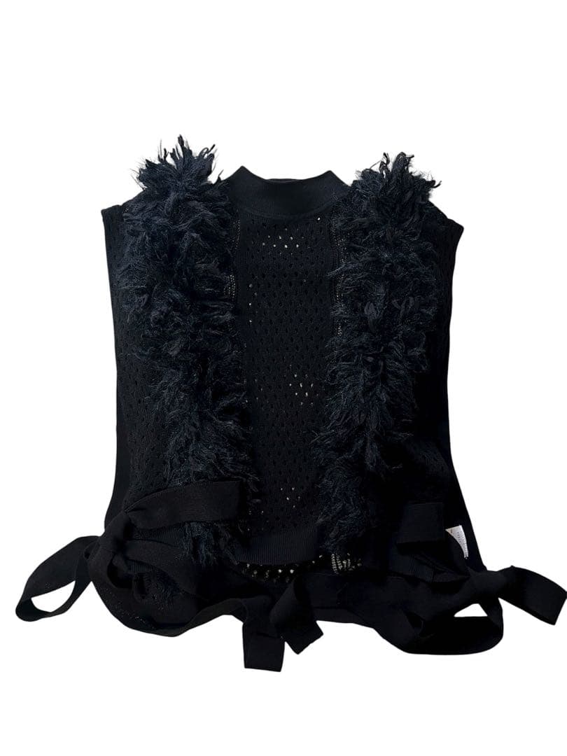 LEINWANDE ミックスフリンジクロップトップ