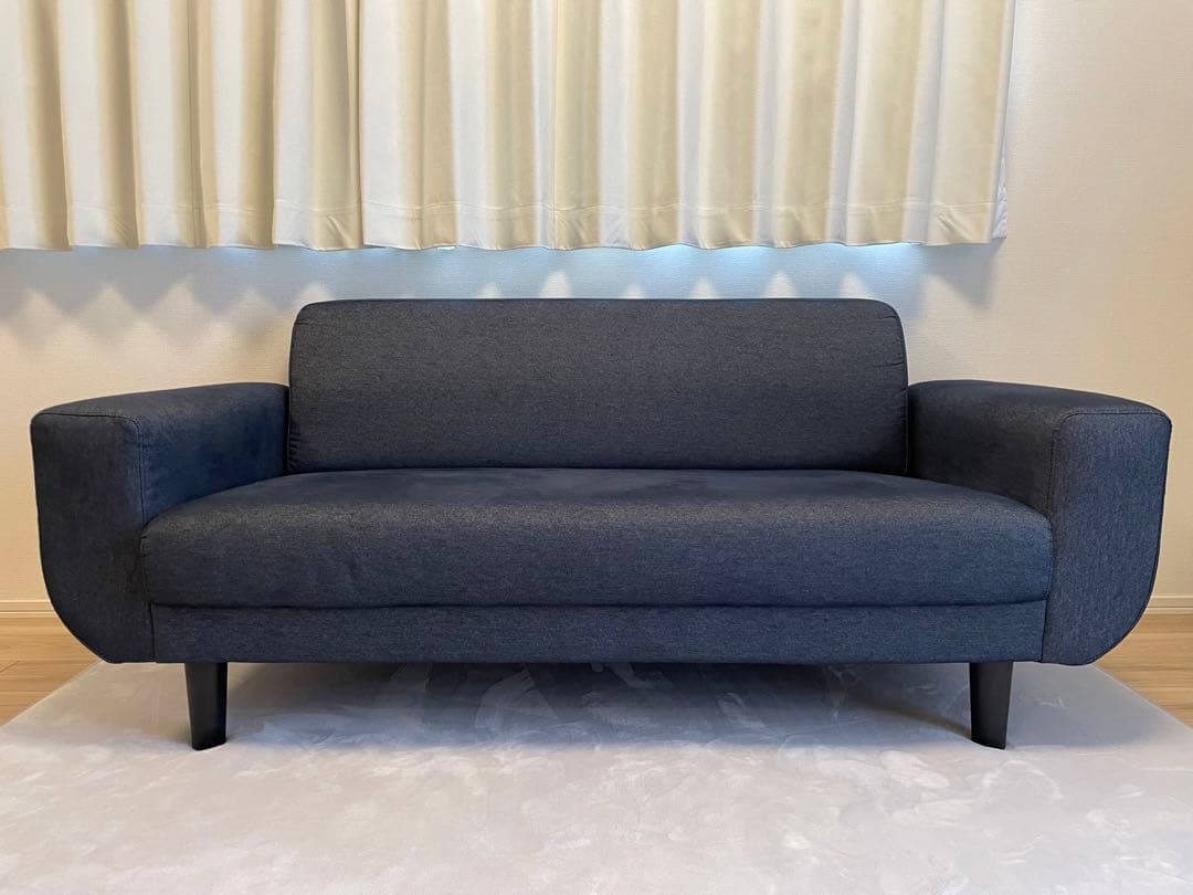 【美品】2.5人掛けソファ クッション付き [幅159] LOWYA