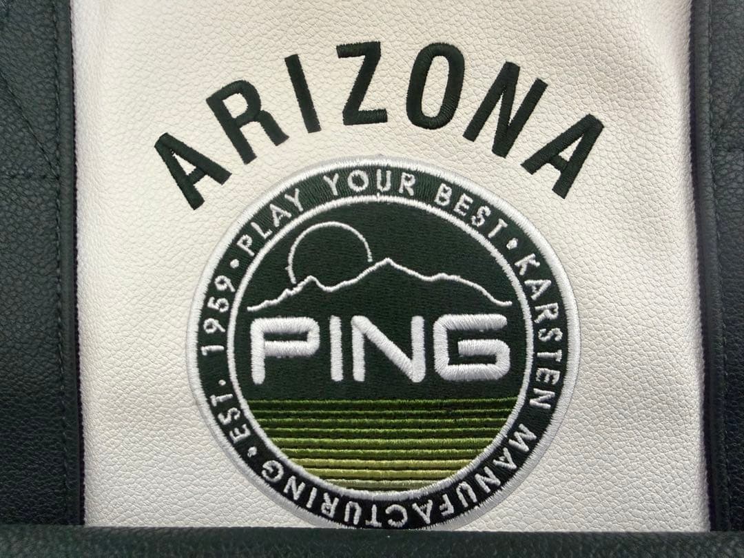 新品 PING GB-N2507 トートバッグ 白×緑