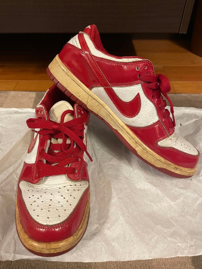 ナイキ ダンク エナメル レッド/ホワイト
