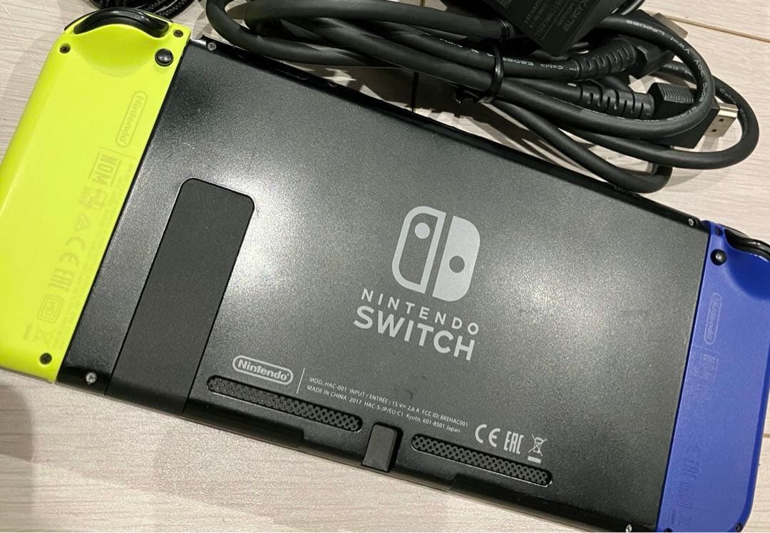 マイクロSD256GB付き　Switch本体セット　イエロー×ブルー
