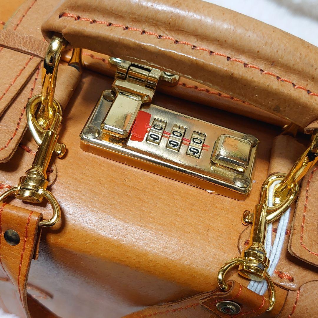 【新品】ユーラシア ピッグレザー ミニトランク ショルダーバッグ 2way