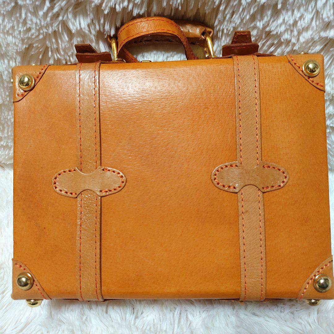 【新品】ユーラシア ピッグレザー ミニトランク ショルダーバッグ 2way