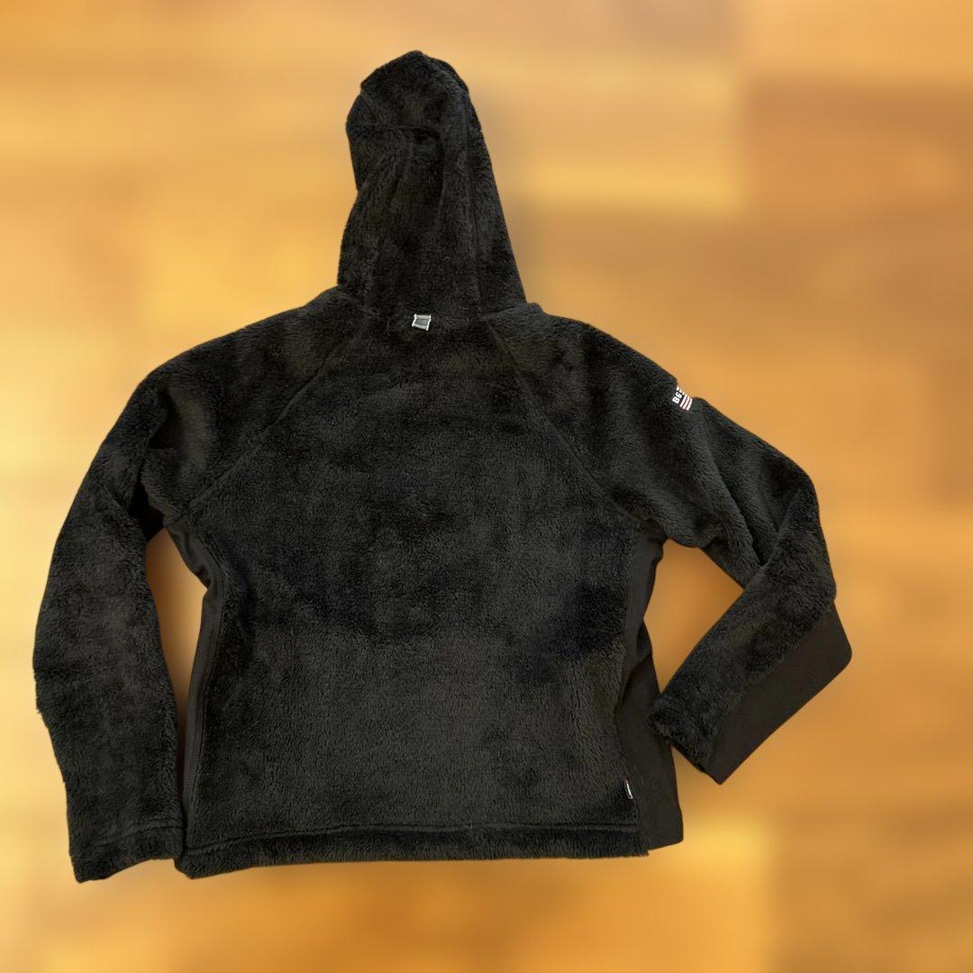 BRIEFING フリースフードジャケット ブラック