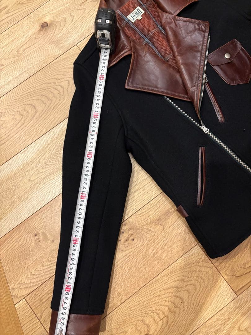 希少　ジェラード jelado ウール×レザー　スポーツジャケット