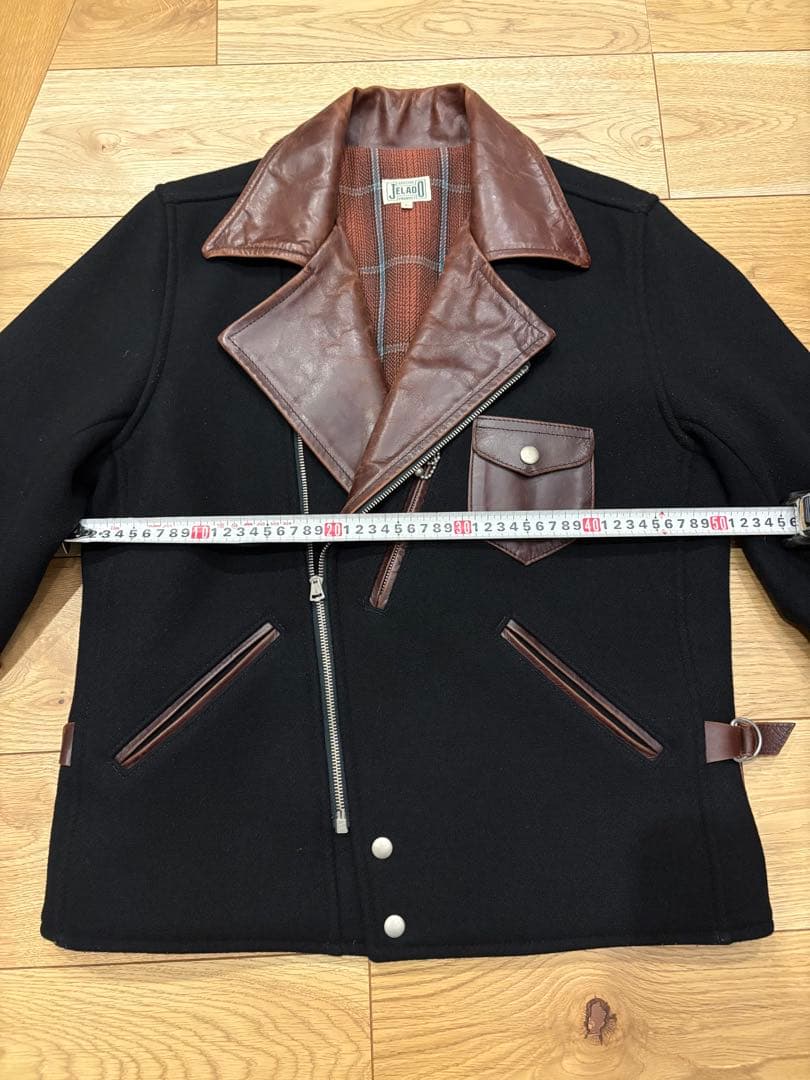 希少　ジェラード jelado ウール×レザー　スポーツジャケット