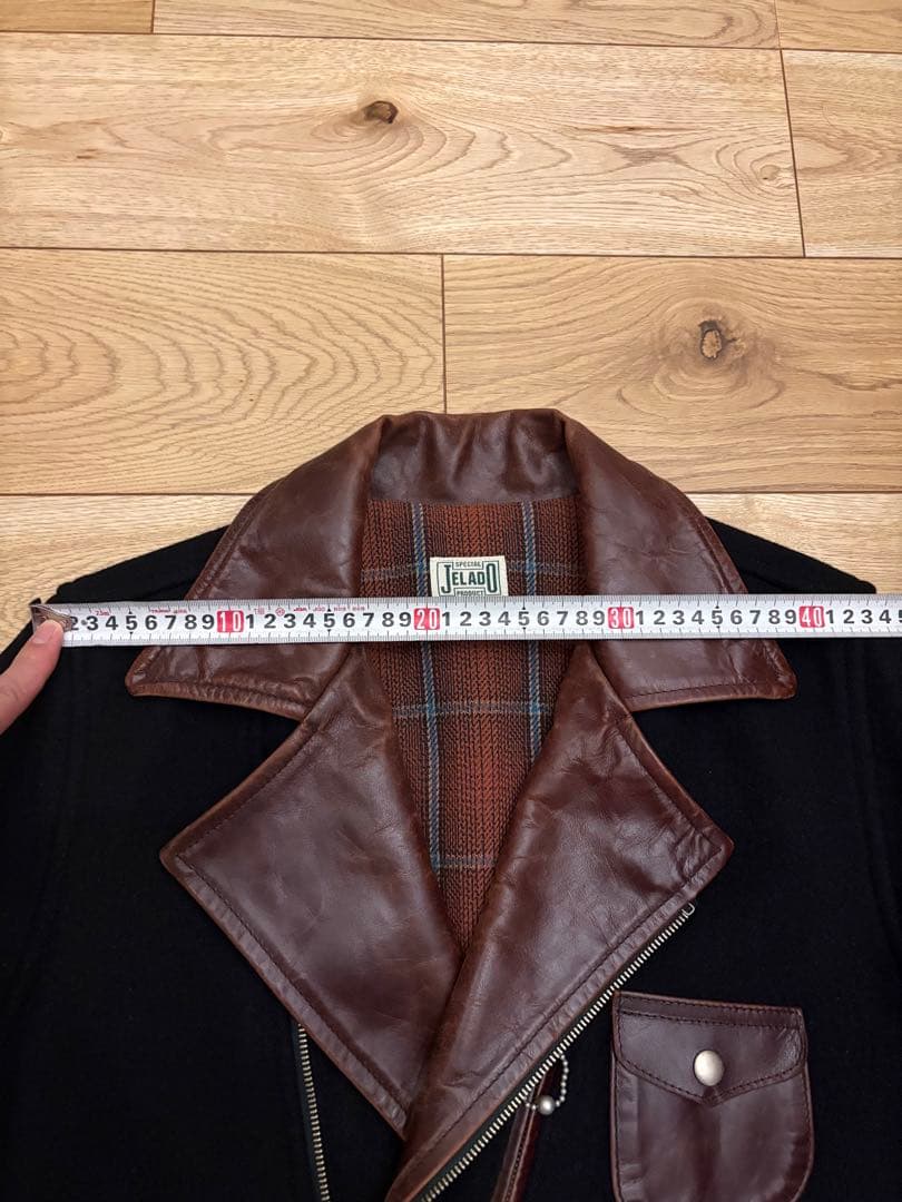 希少　ジェラード jelado ウール×レザー　スポーツジャケット