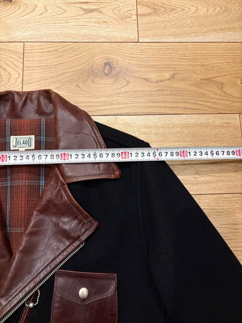 希少　ジェラード jelado ウール×レザー　スポーツジャケット