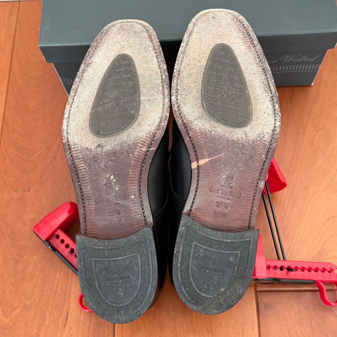 SCOTCH GRAIN スコッチグレイン 25.5 ブラック 3524 箱付き