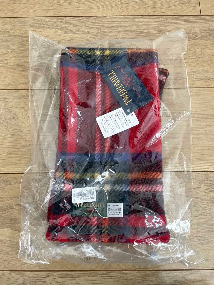 新品《別注》【TWEEDMILL/ツイードミル】ウール×フリース差し込みマフラー