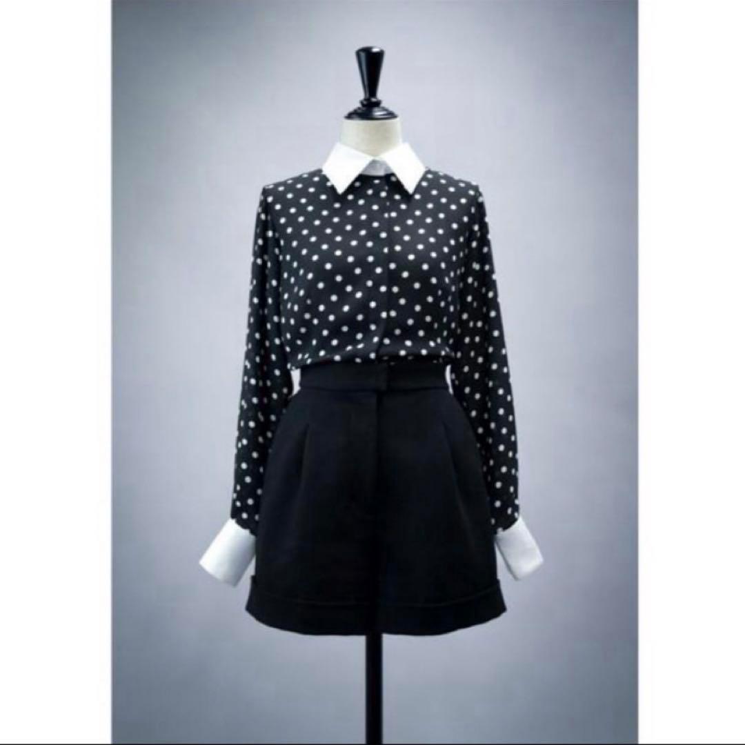 akinyan　激レア❣️ sheller ドットシャツオールインワン