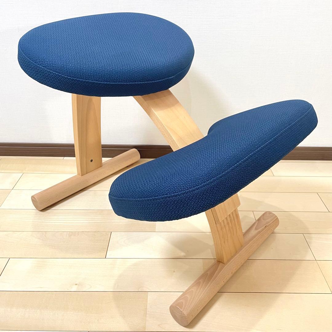 バランスラボ バランスチェア バランスイージー ネイビー 中古美品