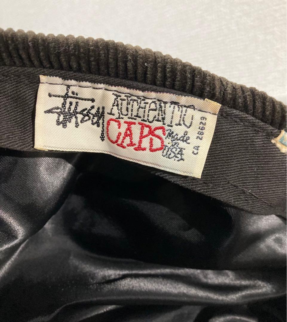 old stussy ステューシー　コーデュロイ　ハンチング帽　USA製