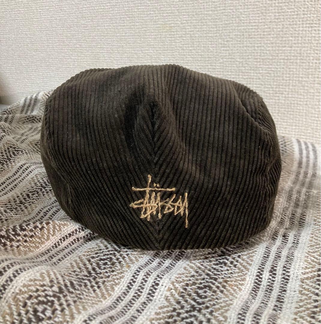 old stussy ステューシー　コーデュロイ　ハンチング帽　USA製