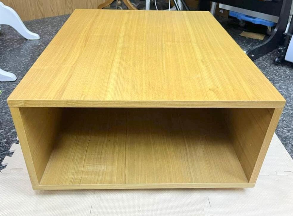 廃盤品　MUJI 無印良品　ボックステーブル　タモ材　ローテーブル