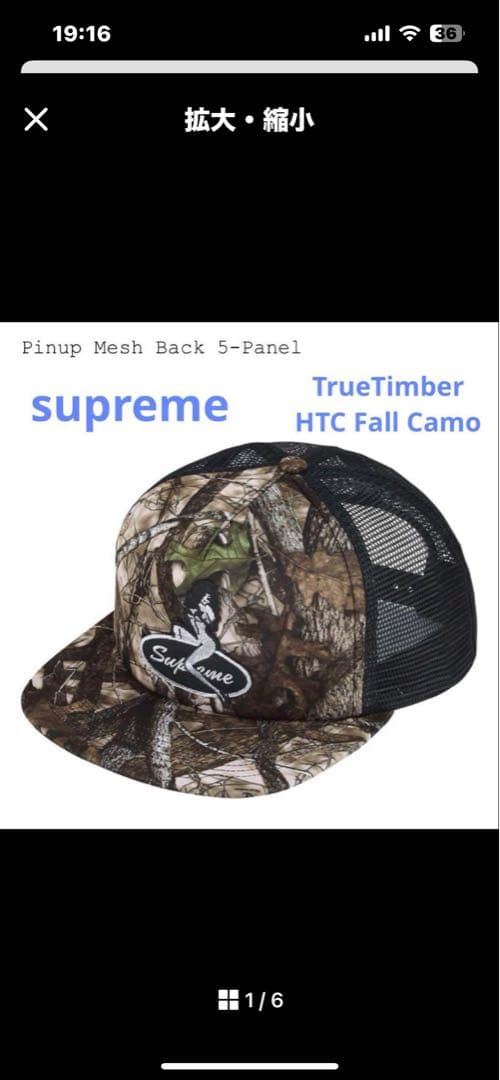 ￼ Supremeメッシュキャップピンナップガール