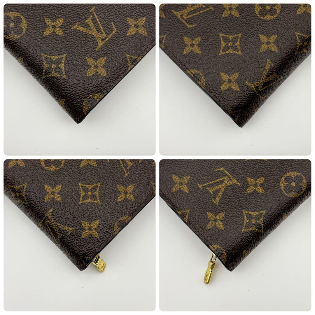 パスケース付★ルイヴィトン モノグラム ポルト パピエ ジップ 二つ折り財布