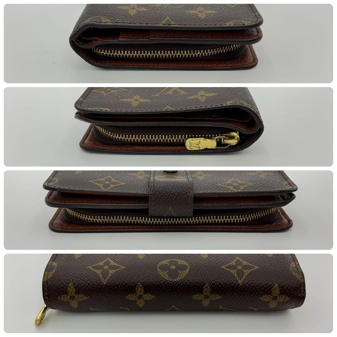 パスケース付★ルイヴィトン モノグラム ポルト パピエ ジップ 二つ折り財布