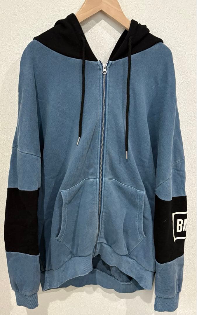BMSGツートンジップパーカー BLUE