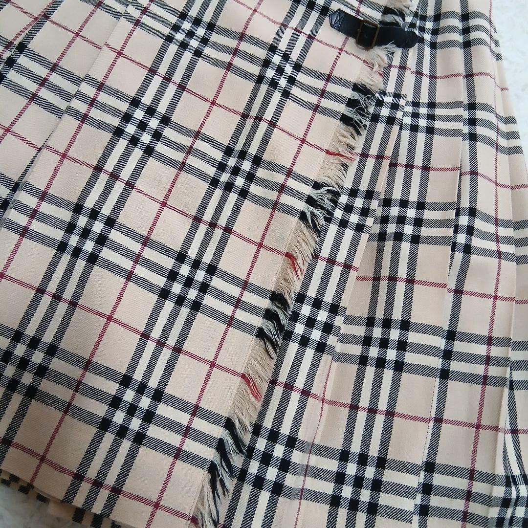 【美品】【BURBERRY BLUE LABEL】ノバチェック　巻きミニスカート
