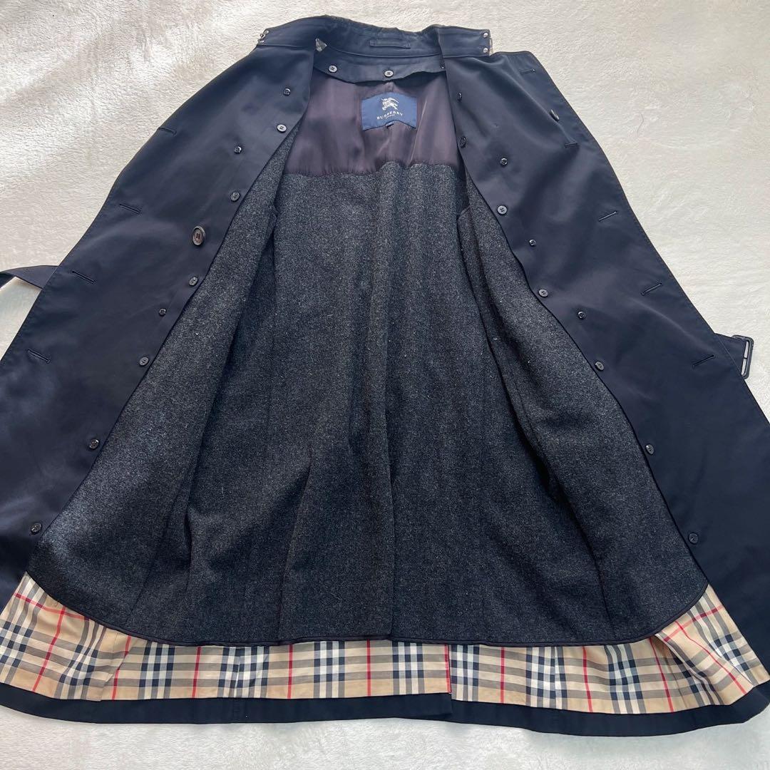 希少大きいサイズ44　バーバリーロンドン　トレンチコート　ノバチェック　ライナー