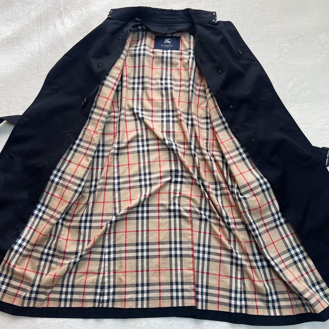 希少大きいサイズ44　バーバリーロンドン　トレンチコート　ノバチェック　ライナー